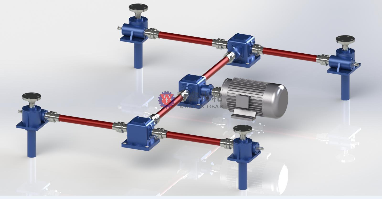 四臺H型升降機構